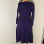 Jones New York Jones NY Purple Swing Sweater Dress S Rockabilly Classic Corporate Siren Preppy Photo 5