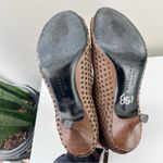 Givenchy  Perforated Eyelet Grommet Kitten Heel Tan Peep Toe Size 8.5 Photo 7
