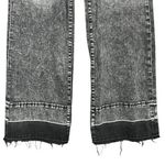 joe's jeans Mia Size 29 High Rise Wide Leg Black Released Hem Grunge Stretch Photo 4