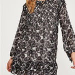 Free People These Dreams Pleated Long Sleeve Mini Dress Photo 0