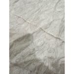 White Vintage Elegant Paisley Detail Textured Satin Hand Rolled Bridal Scarf Photo 3