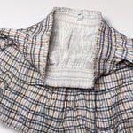 Aerie  Tiered Plaid Mini Skirt Cotton Modal Blend Size Small Photo 4