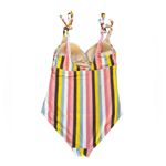 Isabel Maternity by Ingrid & Isabel Multicolor Striped One Piece Swimsuit Large Pink Size undefined Photo 1