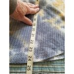 Sweet Romeo  Women's Yellow Tie Dye Thermal Thumbhole Long Sleeve Shirt Size S Photo 12