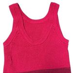 Anthropologie  Pink Colorblock Ribbed Tank Summer Coastal Feminine Dainty S Photo 4