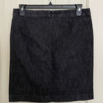 Gap EUC women’s dark gray denim straight cut skirt size 12 Photo 0