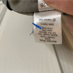 Garnet Hill  Gray Casual Wide Leg Pants Size 14 silver velvet corduroy cozy Photo 8