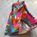 Rachel Zoe  Multicolor Floral Sarong Midi Skirt Small Photo 2