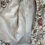 Parisian Signature blazer 10P linen blend tan floral snap front lightweight boho Photo 4