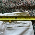 Calvin Klein White Straight Leg Jeans Gold Button SZ 4 Capri Pants Stretch Photo 12