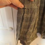 J.Jill Oversized Sheer Black and White Houndstooth Long Sleeve Blouse, Size XL Photo 3