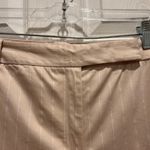 Ann Taylor  Womens Size 12 Tan Lined Pinstripe Wide Leg Dress Pants Lightweight Photo 1