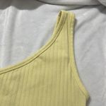 American Eagle  women’s Single strap one shoulder tank top Yellow Size Medium Photo 4