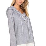 Wildfox  Couture Lace Up Hoodie in Heather Photo 3