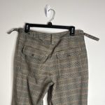 Urban Outfitters  Women’s Glen Plaid Boot Cut Pants Cargo Pockets Tan Size 4 Photo 3