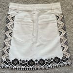Pilcro and the Letterpress Pilcro Anthropologie jean embroidered skirt sz 00 petite Photo 6