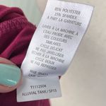 Toad & Co Alluvial Tank Top Built in Shelf Bra Women's Size Large Burgundy Red Photo 9