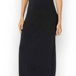 Necessary Objects Black ribbed knit maxi dress, women's large stretchy sleeveless scoop neck maxi Photo 0