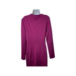 Black Halo Akasha long sleeve leg split Gown in Ruby Red sz 10 Photo 7