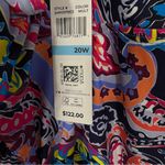 Anne cole  NWT $122 Paisley printed v neck one piece swimsuit 20W Photo 3