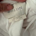 BHLDN  Anthropologie Bridal Flamenco-Hem Asymmetrical Midi Dress White Sz S Photo 6