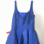 Mac Duggal 12225 Sapphire Front Slit Square Neck Ballgown With Train, Size 6 Photo 4