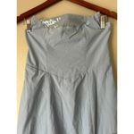 Anthropologie Light Blue Grey Strapless Midi Dress Size 8 Photo 8