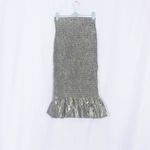 & Other Stories NWT & OTHER STORIES Smocked Metallic Midi Ruffle Skirt Size 4 Photo 3