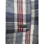 PacSun  Outer Banks Treasure Distressed Cropped Flannel Shirt Blue Red Medium Photo 5