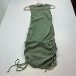 LIONESS  Military Minds Drawstring Mini Dress Sage Green Womens SZ Small Stretch‎ Photo 10