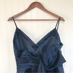 Bill Levkoff  1810 Navy Blue Long Evening Gown Bridesmaid Dress Formal Size 12 Photo 5