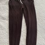 Abercrombie & Fitch Monrow brown waffle knit jogger sweatpants size medium Photo 0