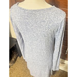 Thyme + Honey  Blue Knit Stretchy Dress size M sweater pockets sheath super soft Photo 4
