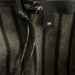 Gibson NWT  V Neck Gray & Black Striped Pullover Photo 3