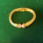 Joan Rivers clamper bracelet signed by Joan Rivers. Absolutely gorgeous gold. Photo 1