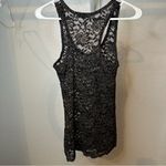 BKE Black Fitted Lace Tank Top Photo 1
