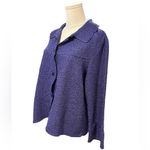 RAFAEL WOMANS Blouse/Light Weight Jacket Women Sz. L Purple Crinkle Bell Sleeves Size L Photo 1