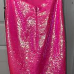 Ashley Lauren  Neon Pink Sequin Dress Style 445 Size 2 Photo 2