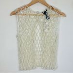 Anthropologie Current Air white pearl beaded tank. One size. New with tags. Photo 5
