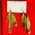 Liz Claiborne Axcess  Faux Gemstones Necklace Matching Dangle Pierced Earrings Photo 1