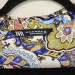 ZARA MULTICOLOUR PAISLEY PRINTED FLOWING SHORT TUNIC KIMONO DRESS SIZE xs Photo 2