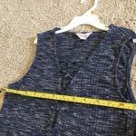 Woman’s size small navy and white tank top long dress Blue Photo 9