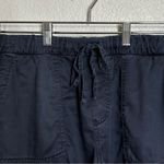 Gap 100% Lyocell Midnight Blue Pull On Drawstring Shorts, Sz Large Photo 2