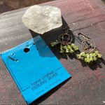 Sterling silver green crystal Chandelier earrings Green Photo 3