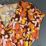 Nine West  Dress Womens Large Floral V-Neck Short Sleeve Belted Wrap‎ NWT Photo 4