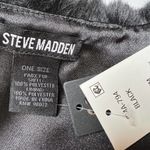 Steve Madden Black Faux Fur Collar New Photo 3