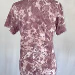 Lulus New Tie Dye Cozy Livin' Tee Crewneck Short Sleeve T-Shirt Vintage Berry Photo 10