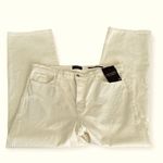 Banana Republic  Mid Rise Loose Fit High Rise Stovepipe Ivory Jeans Size 33 NEW Photo 3