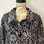 Denim & Co | d & co stretch corduroy jacket damask print L Black Size L Photo 1