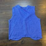 Blair Vintage Womens Large Sweater Vest Blue Cottagecore Floral Daisy Gingham Kitschy Photo 7